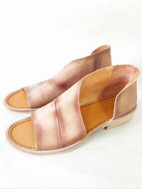 Free People Distressed Festival Open Toe Cut-out Mont Blanc Sandals Size 37 EU